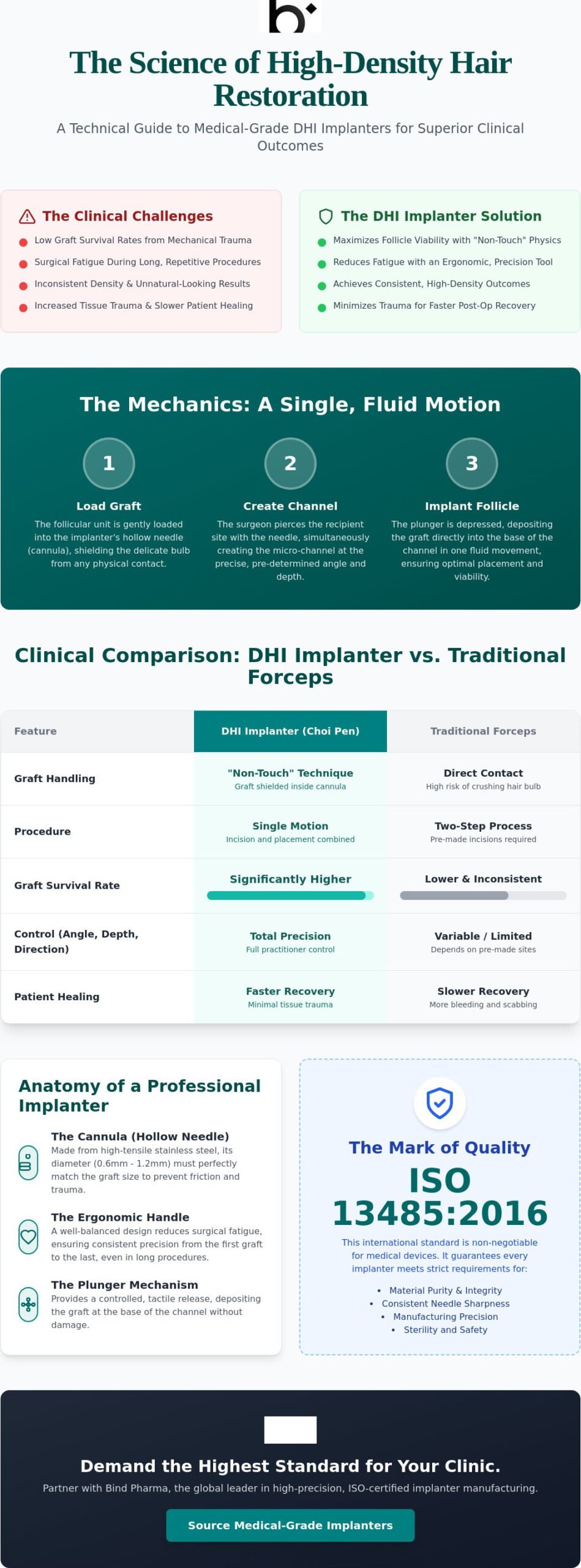 The Implanter in Hair Restoration: A Technical Guide to DHI Precision